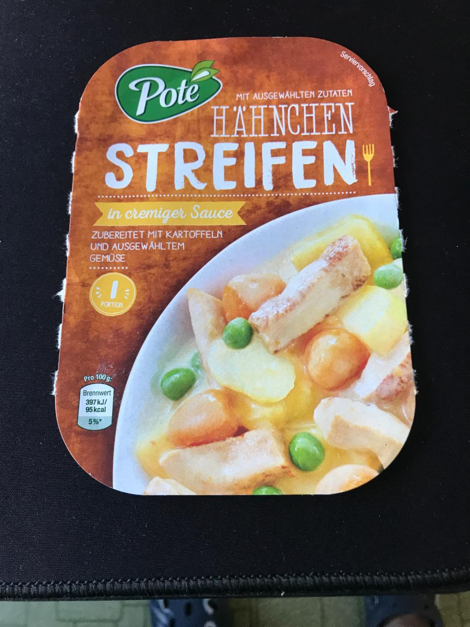 Fotografie - Hähnchen streifen in cremiger sauce Poté