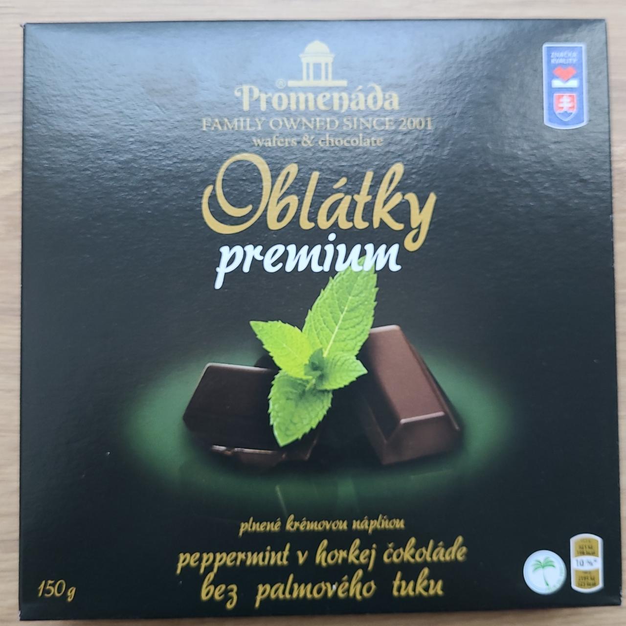 Fotografie - Oblátky premium peppermint v horkej čokoláde Promenáda