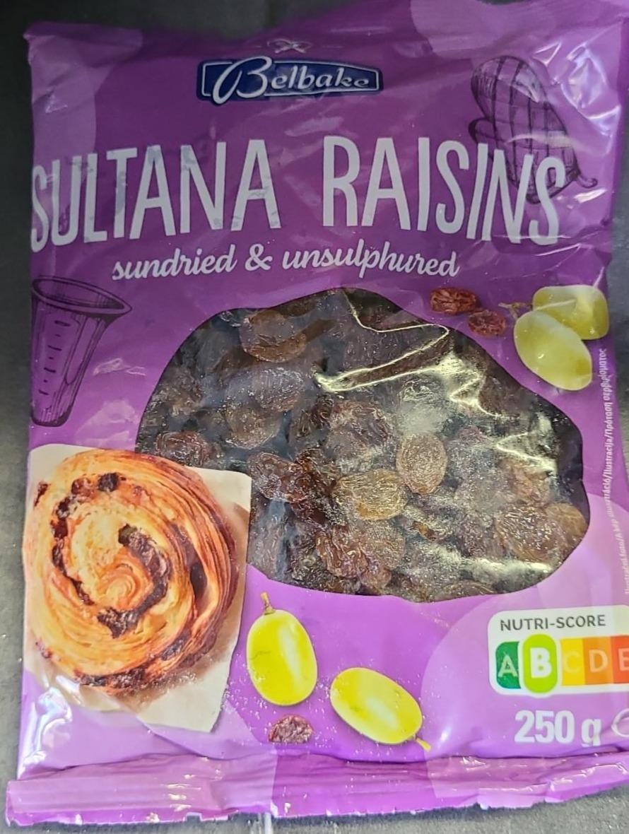 Fotografie - Sultana raisins sundried & unsulphured Belbake