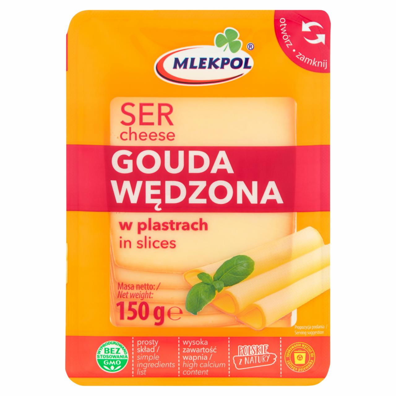 Fotografie - Gouda Wędzona Ser w Plastrach Mlekpol