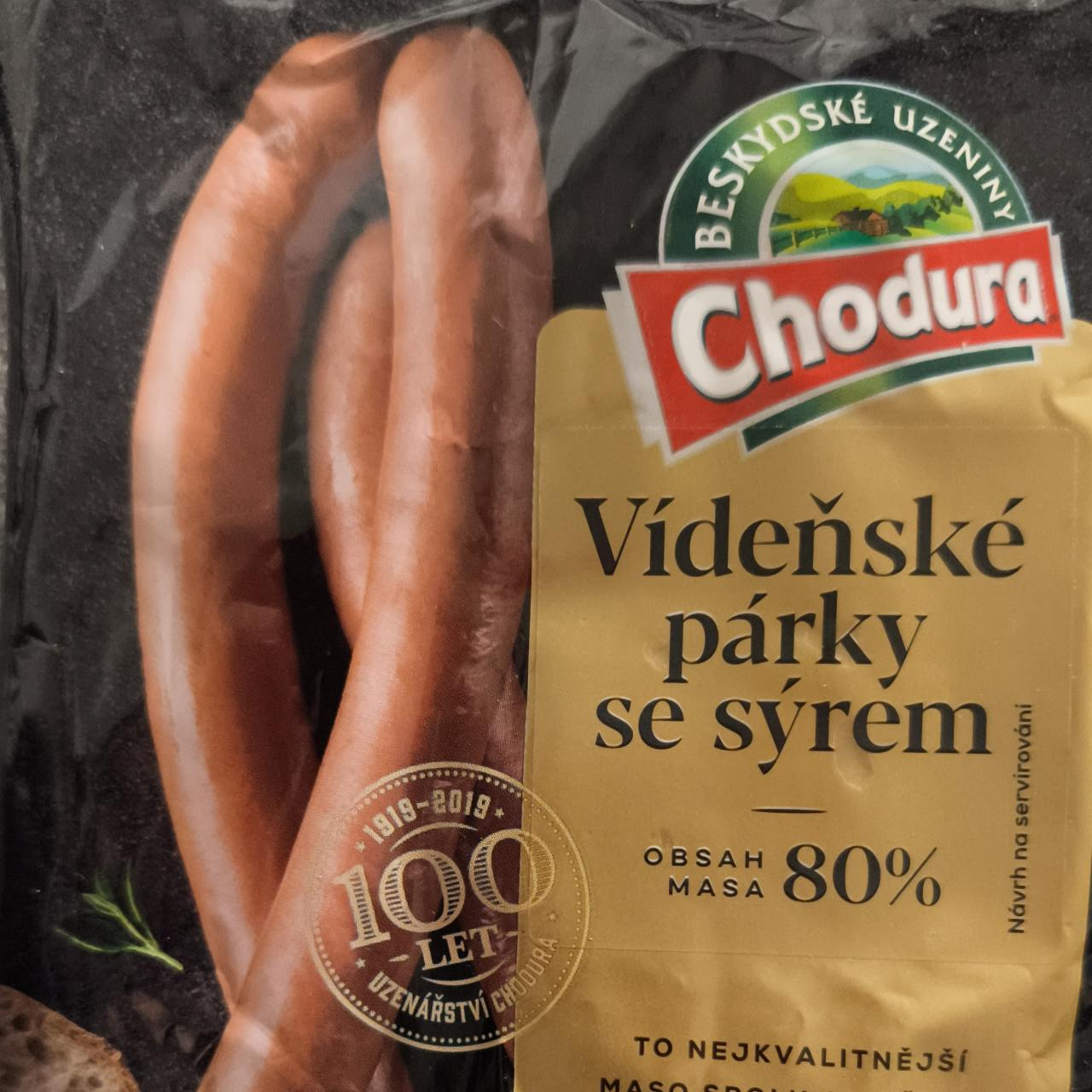 Fotografie - Vídeňské párky se sýrem 80% Chodura