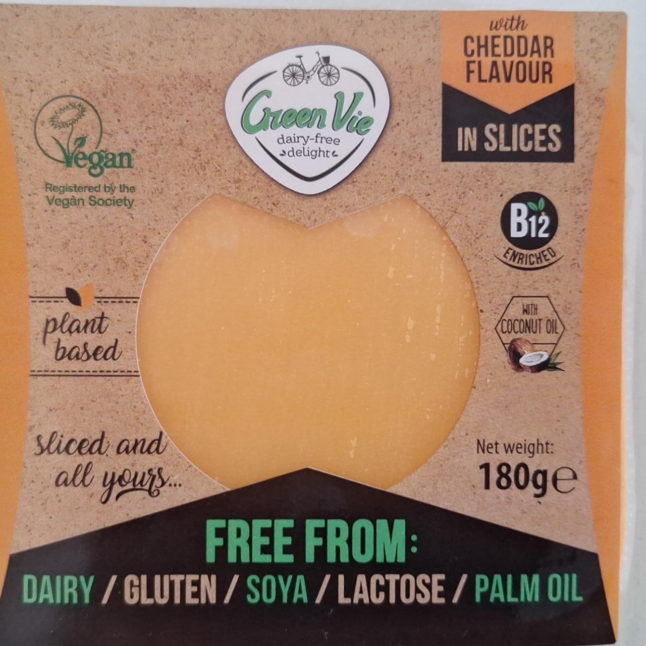 Fotografie - Vegan Green Cheddar flavour plátky