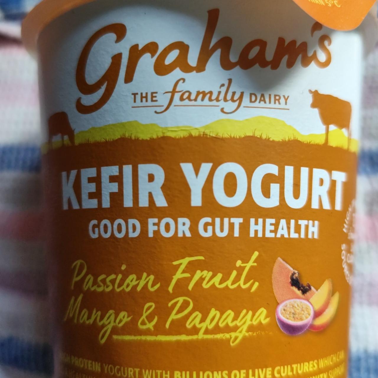 Fotografie - Kefir Yogurt Passion Fruit, Mango & Papaya Graham's