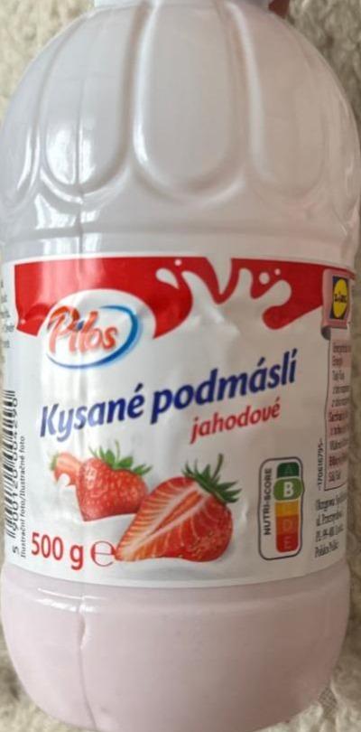 Fotografie - Kysané podmáslí jahodové Pilos