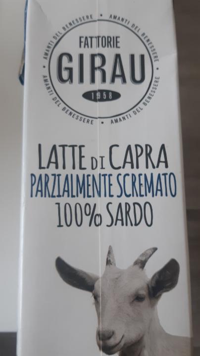 Fotografie - Latte di capra parzialmente scremato 100% sardo Girau