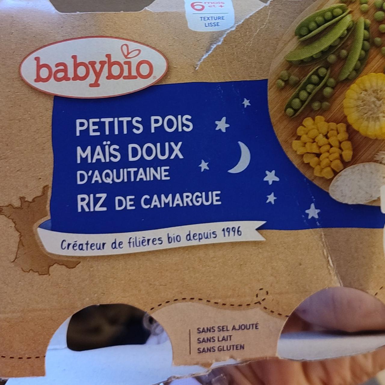 Fotografie - Petits pois maïs doux d'aquitaine riz de camargue Babybio