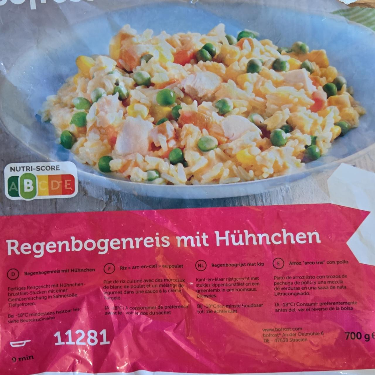 Fotografie - Regenbogenreis mit Hühnchen Bofrost