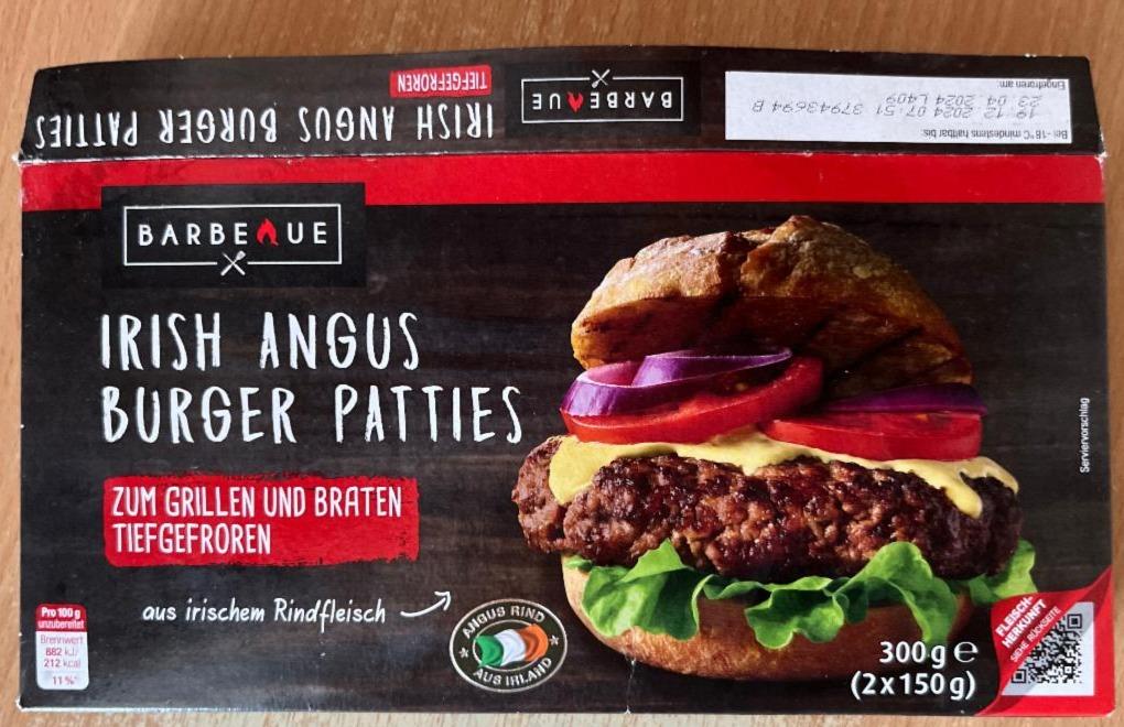 Fotografie - irish angus burger patties Barbeue