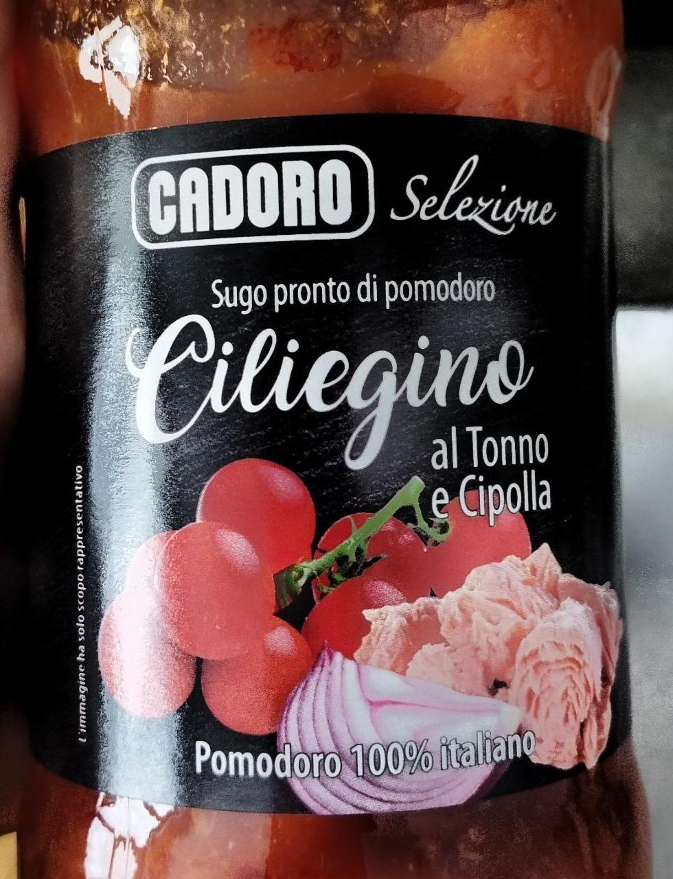 Fotografie - Sugo pronto di pomodoro ciliegino al tonno e cipolla Cadoro