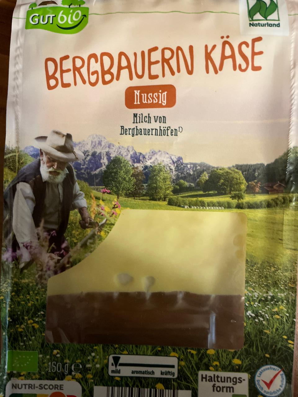 Fotografie - Bergbauern Käse Gut bio