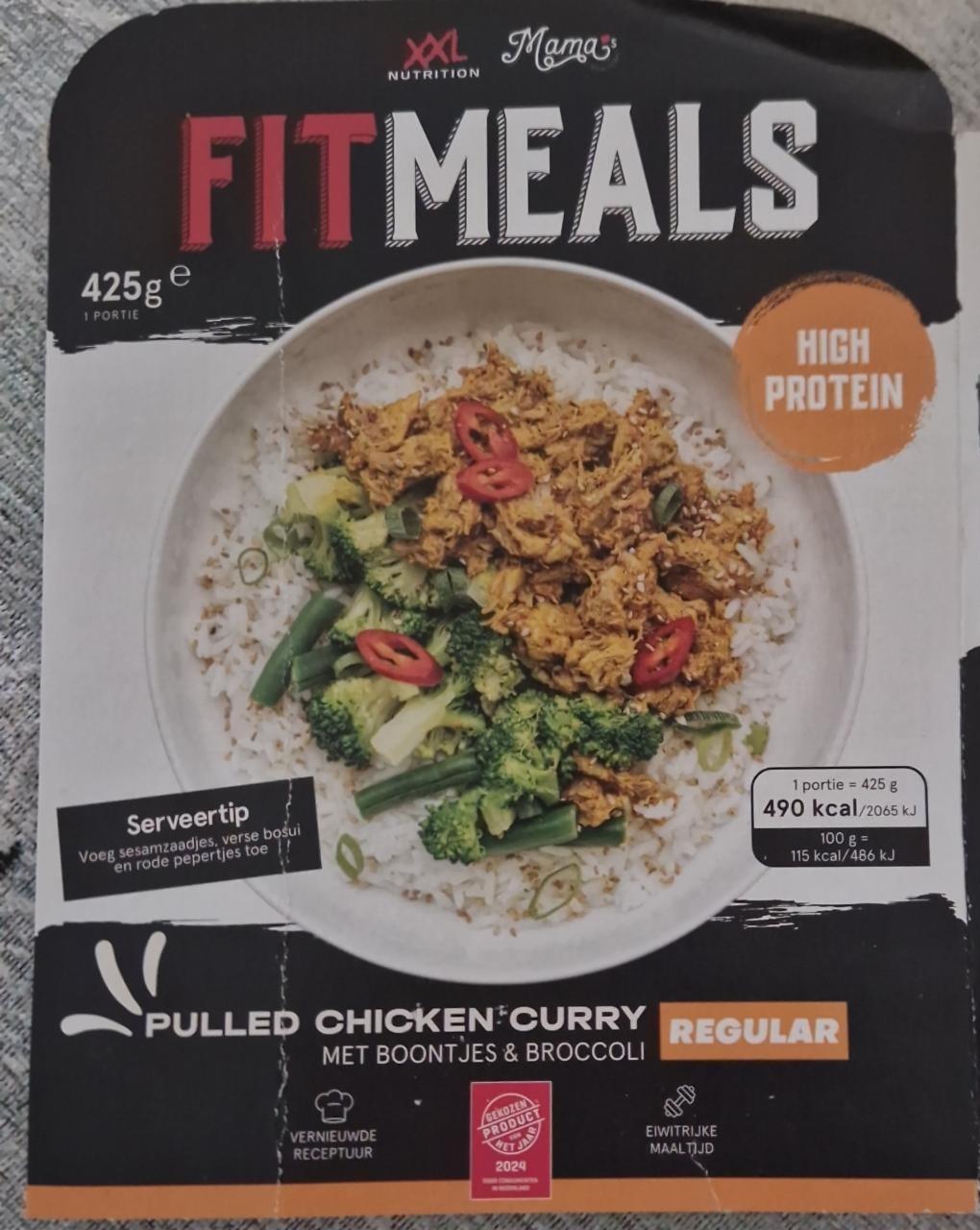 Fotografie - Pulled Chicken Curry Fitmeals