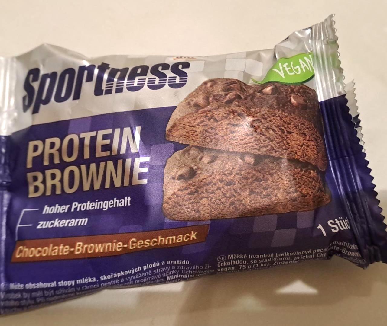 Fotografie - Protein brownie chocolate-brownie-geschmack Sportness