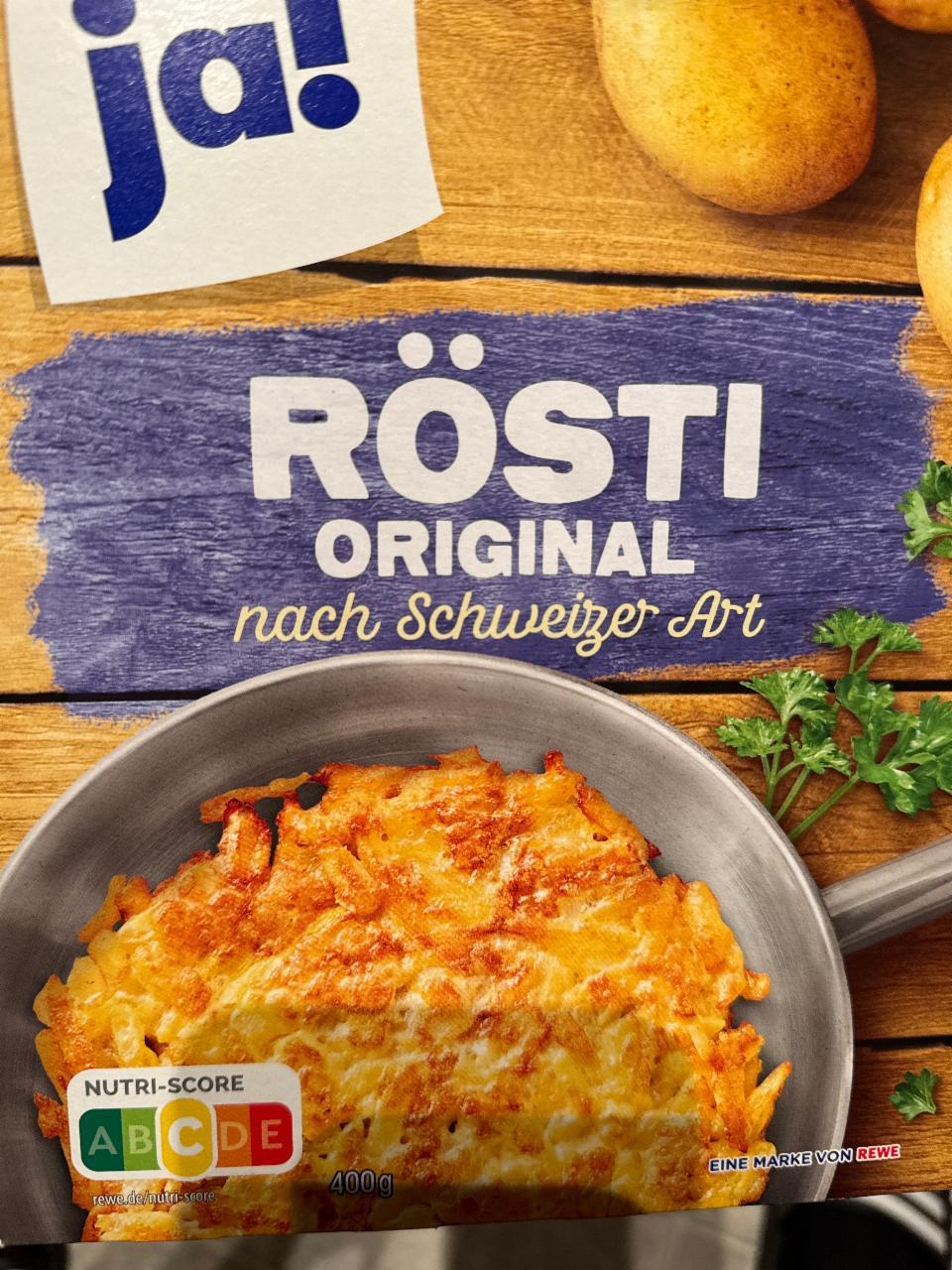 Fotografie - Rösti Original nach Schweizer Art ja!