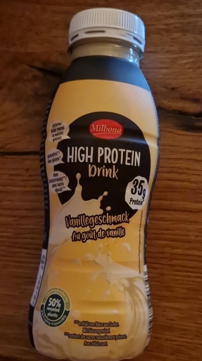 Fotografie - High Protein Drink Vanillegeschmack Milbona