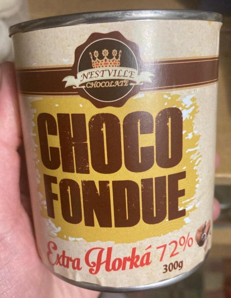 Fotografie - Choco fondue Extra Horká 72% Nestville Chocolate