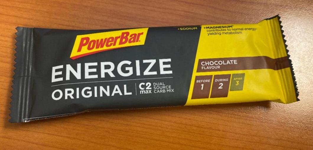 Fotografie - Energize Original Chocolate flavour PowerBar