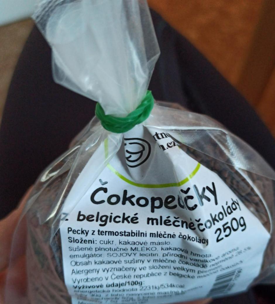 Fotografie - čokopecičky z belgické mléčné čokolády