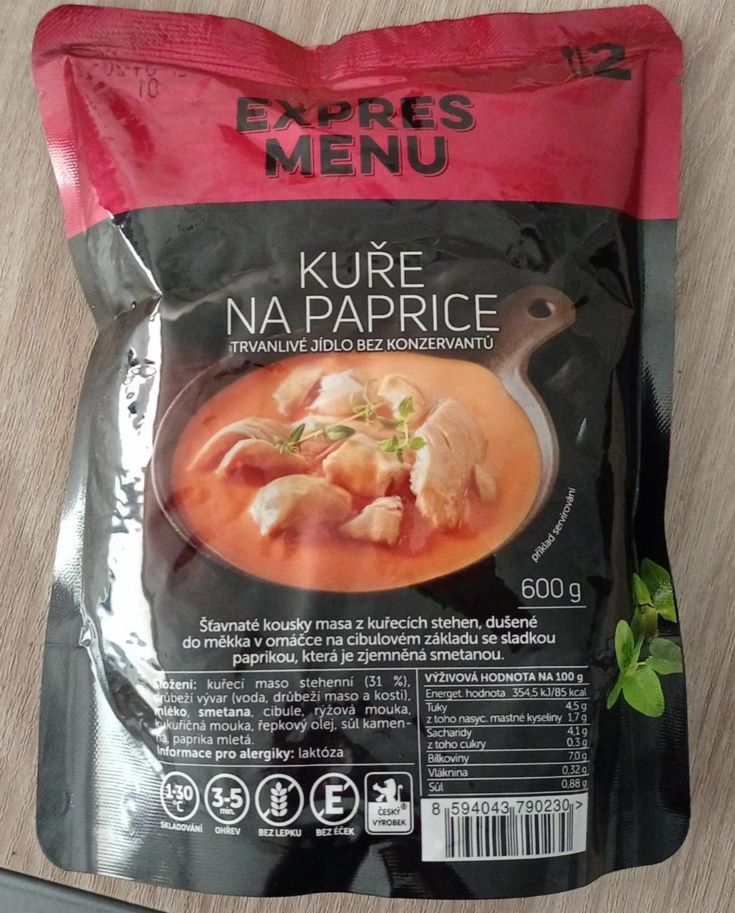 Fotografie - Kuře na paprice Expres Menu