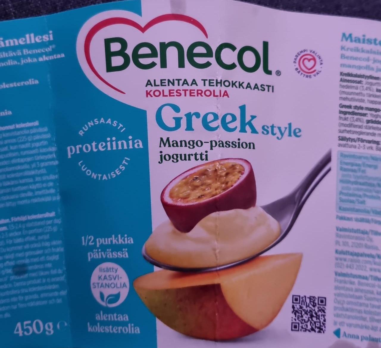 Fotografie - Greek style Mango-passion jogurtti Benecol