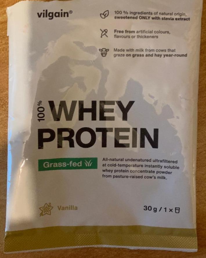 Fotografie - 100% Whey Protein Grass-fed Vanilla Vilgain