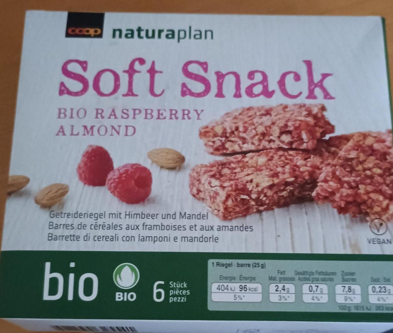 Fotografie - Soft Snack Bio Raspberry Almond coop naturaplan