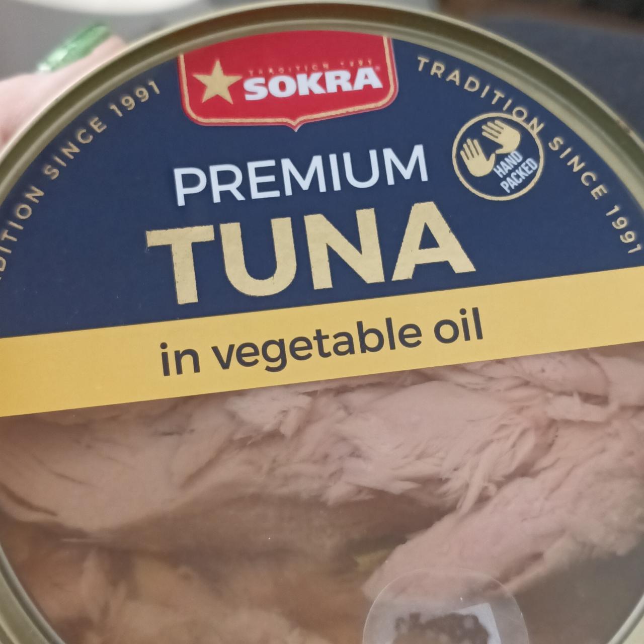 Fotografie - Premium Tuna in vegetable oil Sokra