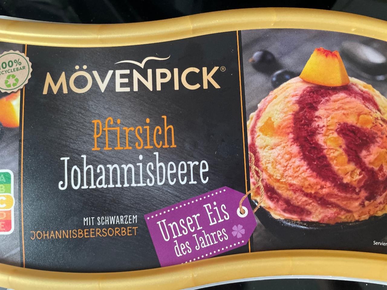 Fotografie - Pfirsich johannisbeere Mövenpick