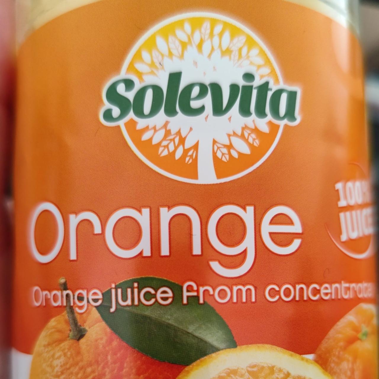 Fotografie - Orange 100% juice Solevita