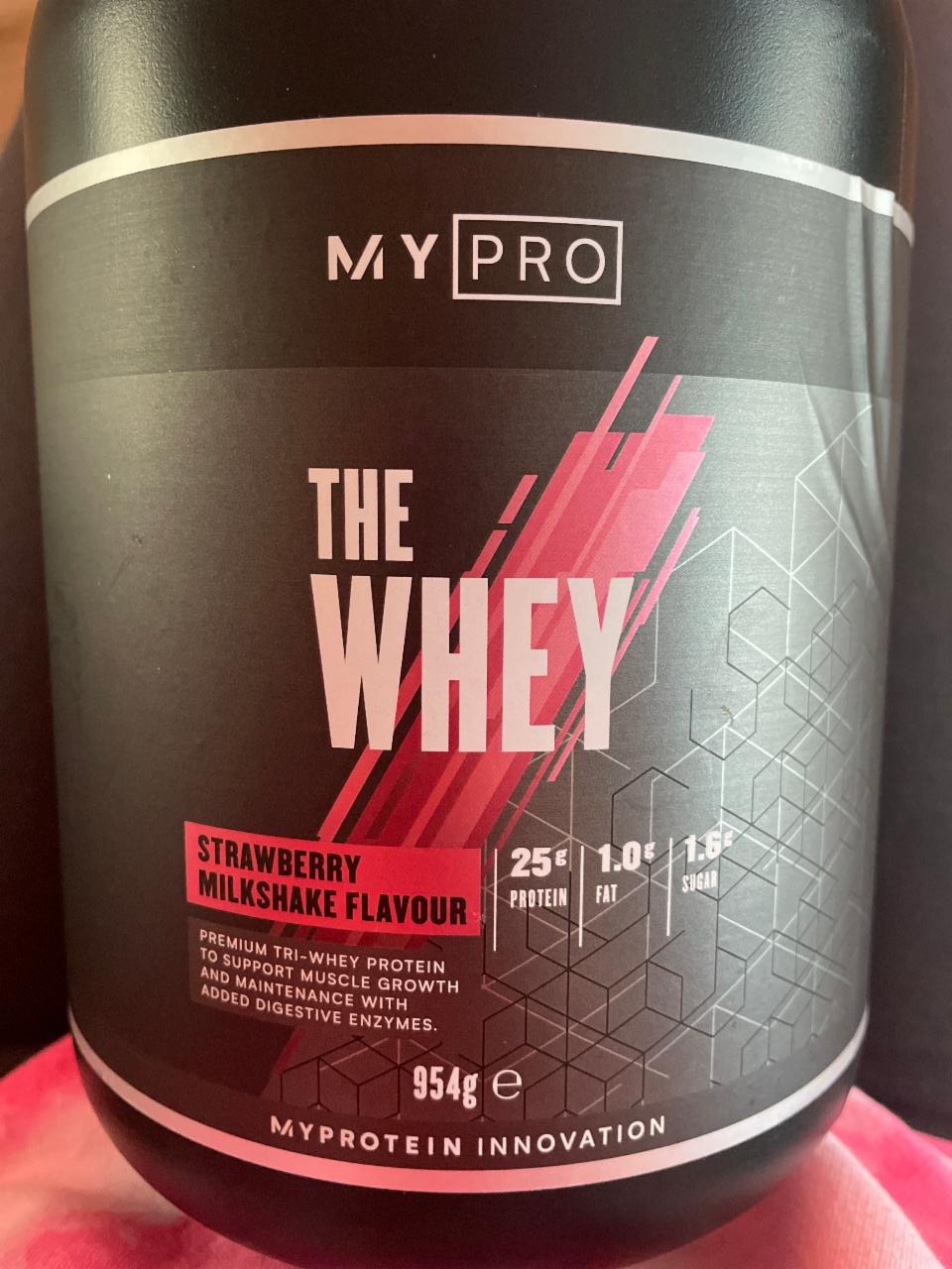 Fotografie - THE WHEY STRAWBERRY MILKSHAKE FLAVOUR MyPro