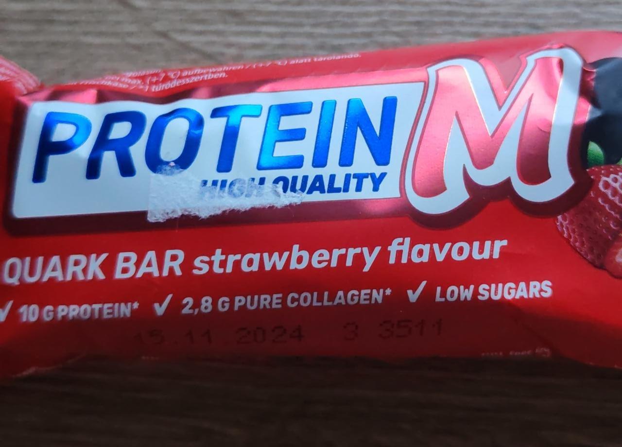 Fotografie - Quark Bar starwberry flavour ProteinM