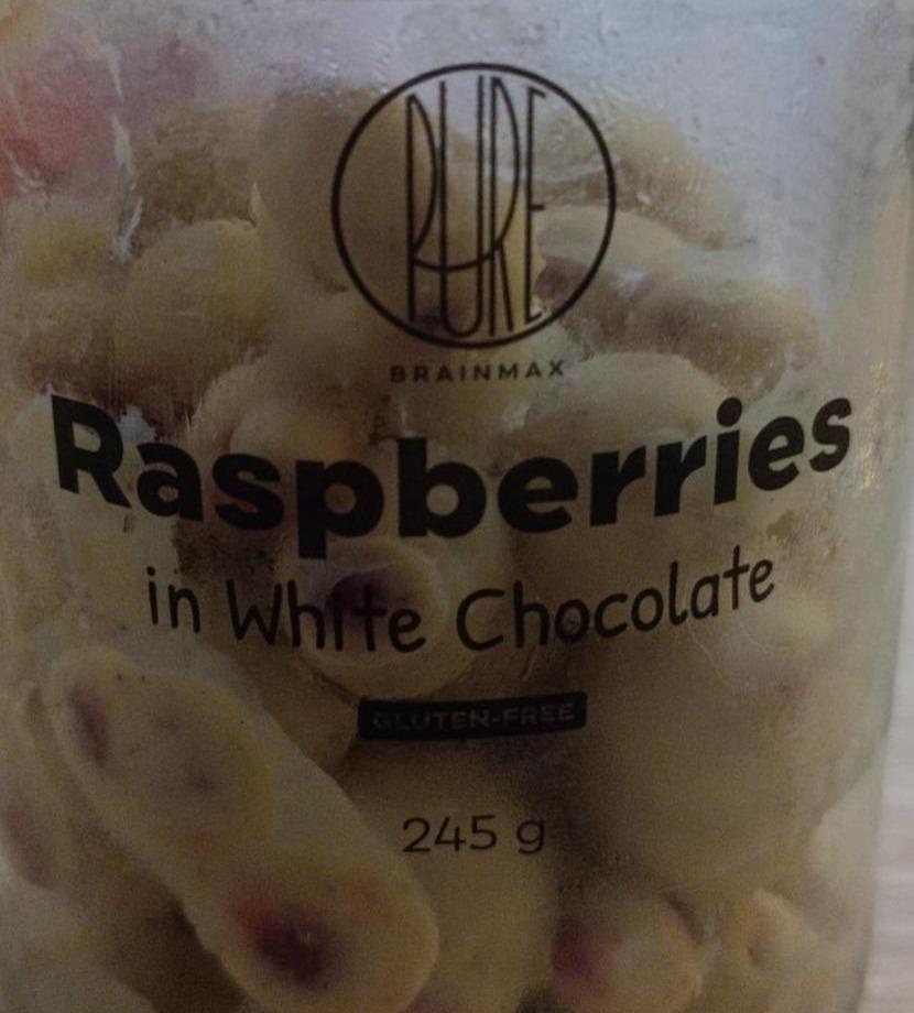 Fotografie - Raspberries in white chocolate BrainMax Pure