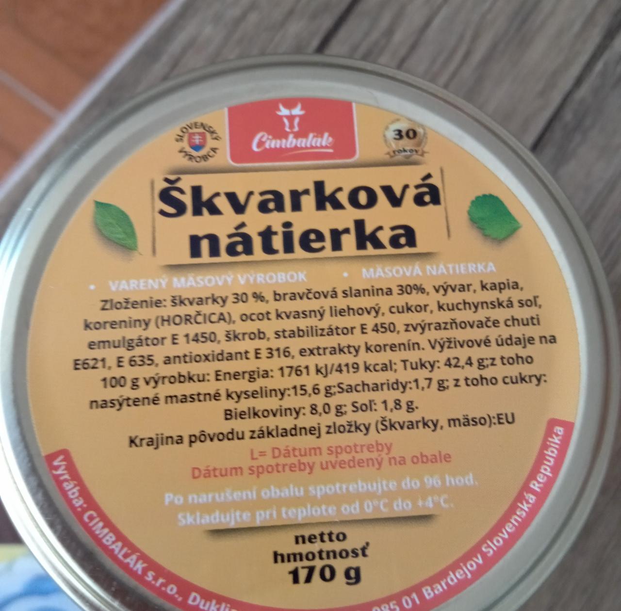 Fotografie - Škvarková nátierka Cimbaľák