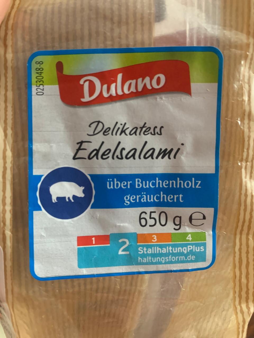 Fotografie - Delikatess Edelsalami über Buchenholz geräuchert Dulano