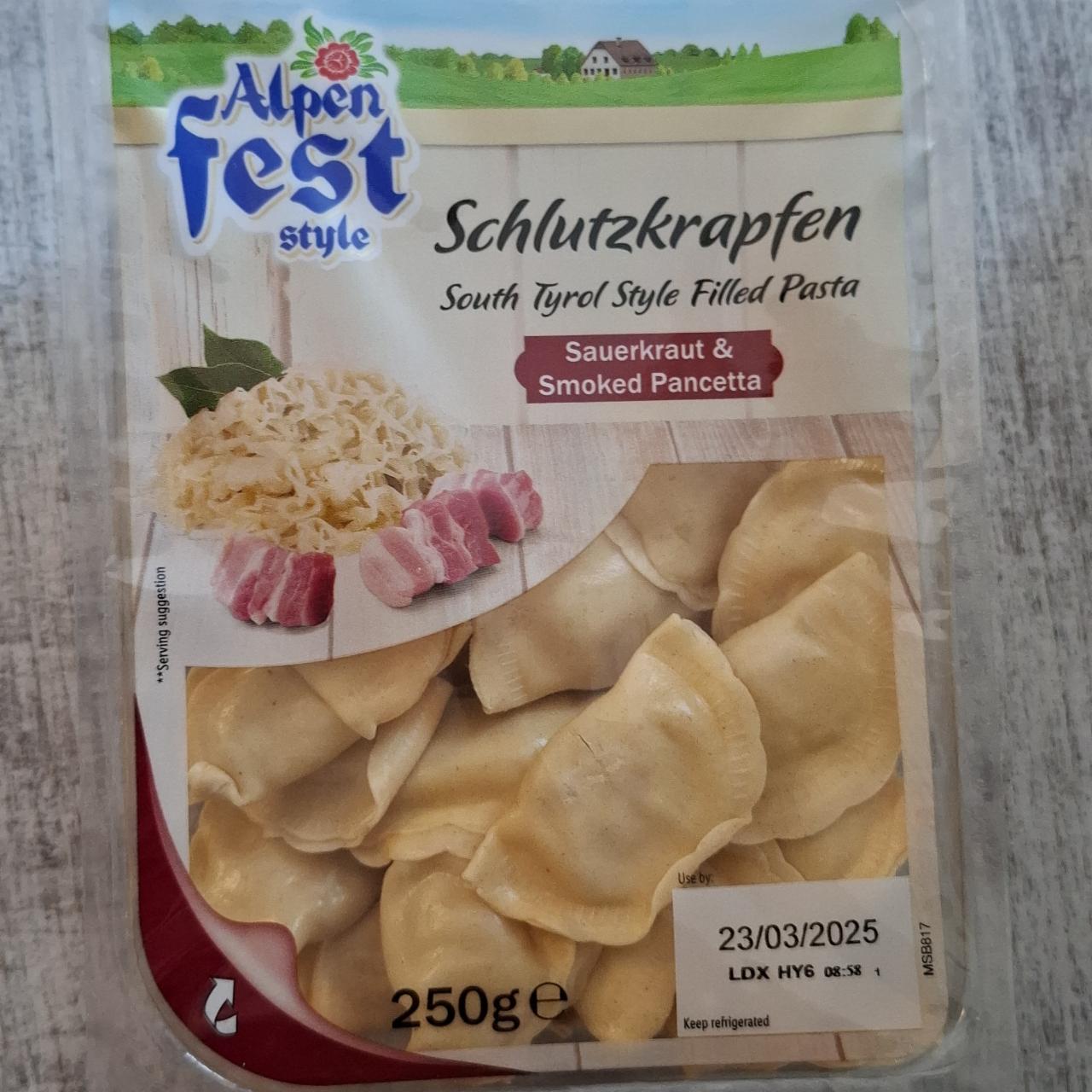 Fotografie - Schlutzkrapfen South Tyrol Style Filled Pasta Alpen fest