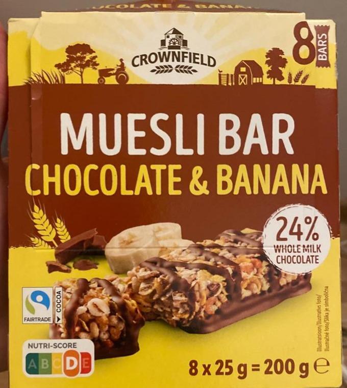 Fotografie - Muesli Bar Chocolate & Banana Crownfield