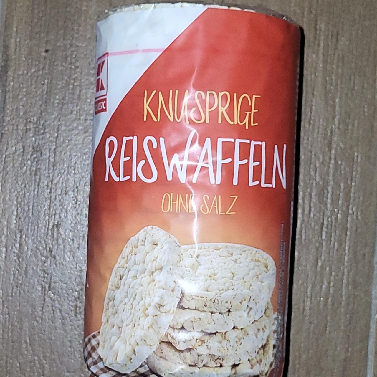 Fotografie - Knusprige Reiswaffeln ohne salz K-Classic