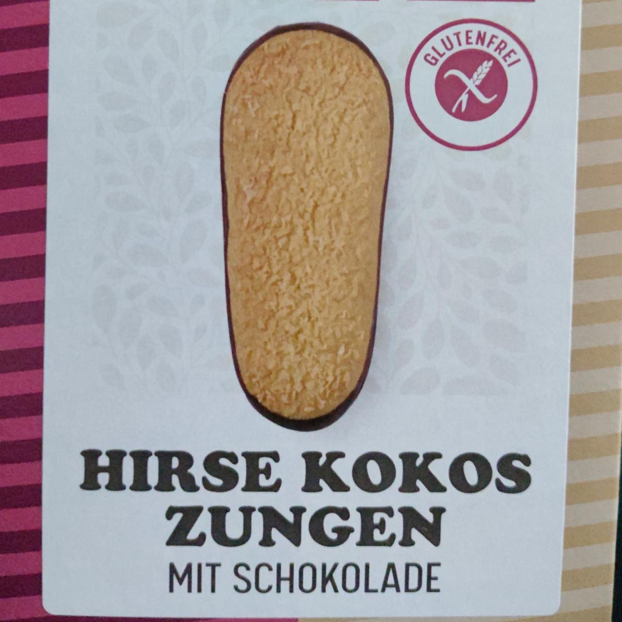 Fotografie - Hirse kokos zungen mit schokolade Werz