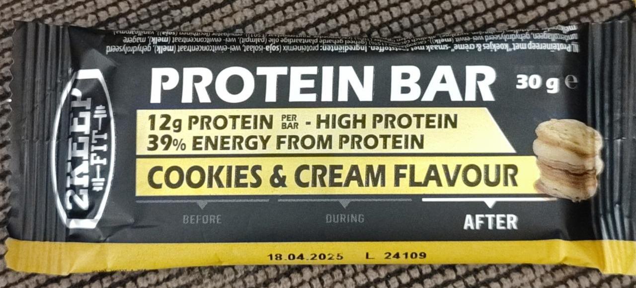 Fotografie - Protein Bar Cookies & cream flavour 2Keep Fit