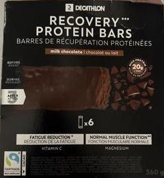 Fotografie - Recovery Protein Bars milk chocolate Decathlon