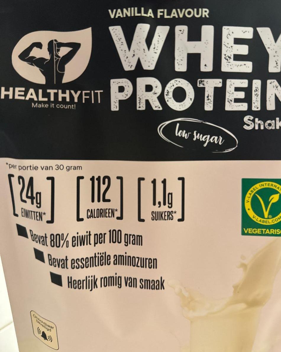 Fotografie - Whey protein shake vanilla flavour HealthyFit