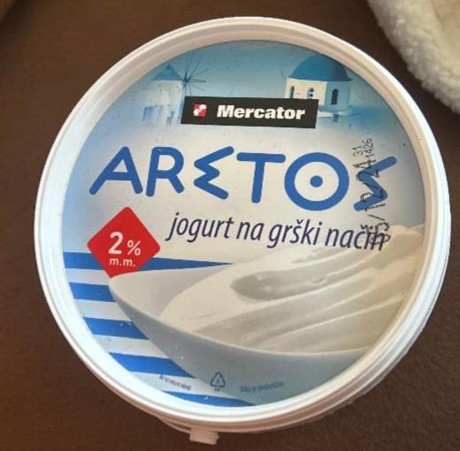 Fotografie - Aretos jogurt na grški način Mercator