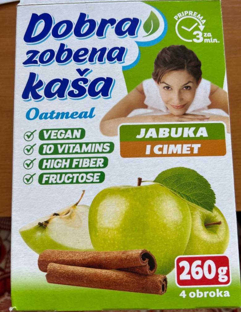 Fotografie - Dobra zobena kaša Oatmeal Jabuka i Cimet