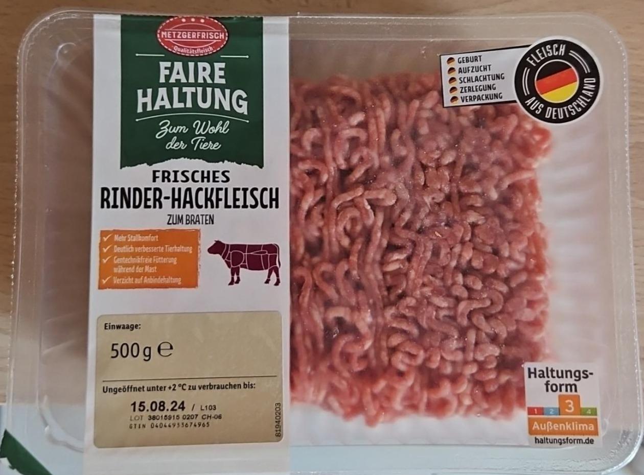 Fotografie - Rinder-Hackfleisch Metzgerfrisch