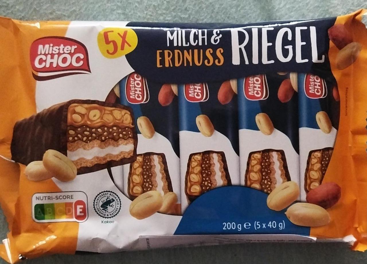 Fotografie - Milch & Erdnuss Riegel Mister Choc