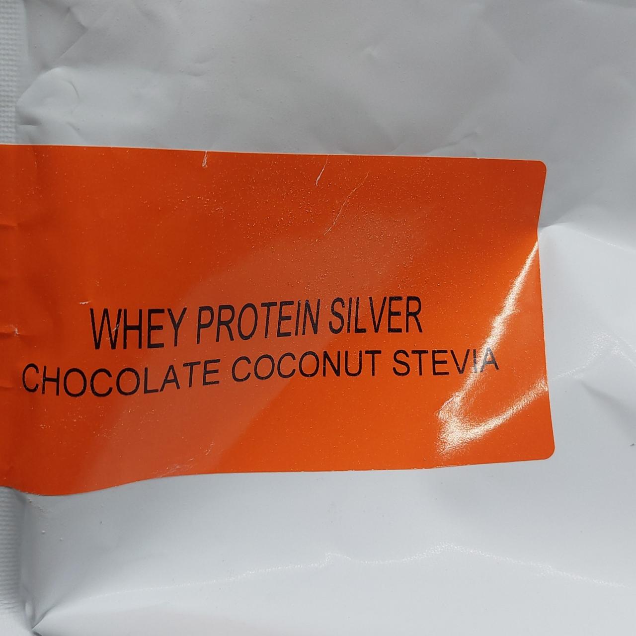 Fotografie - Whey protein silver chocolate coconut stevia StillMass