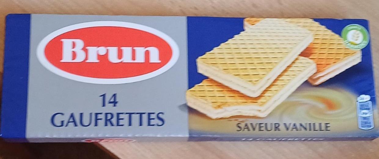 Fotografie - Gaufrettes saveur vanille Brun