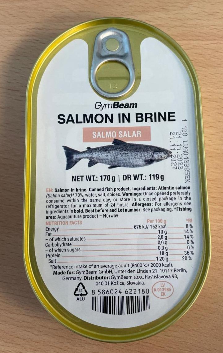 Fotografie - Salmon in brine GymBeam