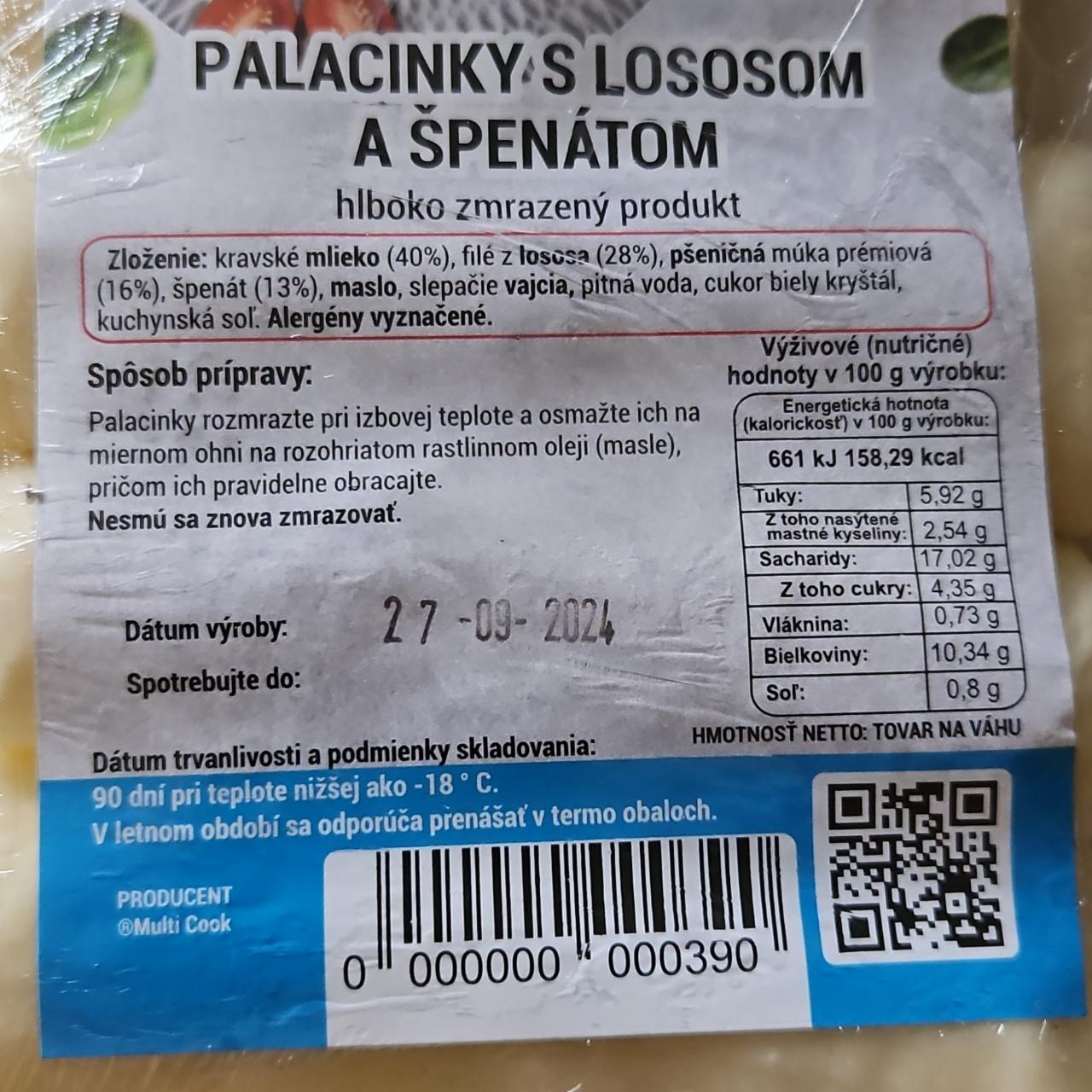 Fotografie - Palacinky s lososom a špenátom Multi Cook