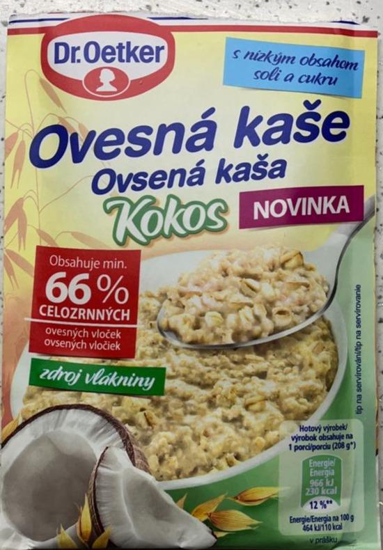 Fotografie - Ovsená kaša kokos Dr.Oetker