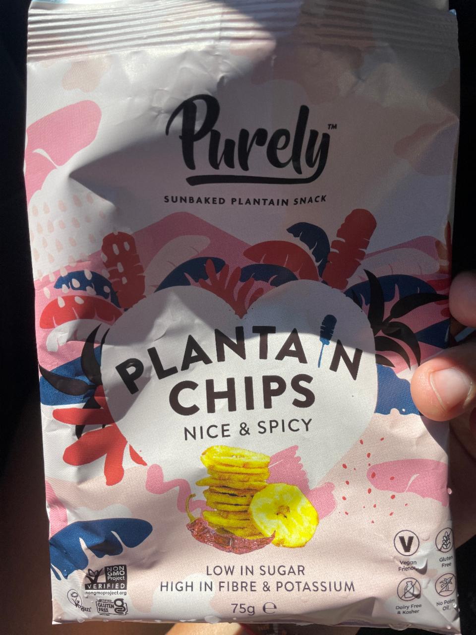 Fotografie - Plantain chips nice & spicy Purely